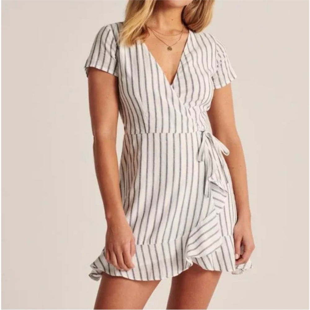 Abercrombie Striped Wrap Dress